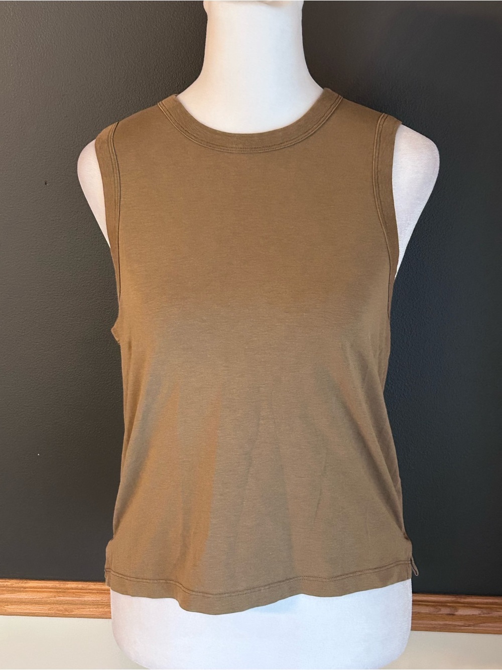 Lululemon Classic-Fit Cotton-Blend Tank Top Artifact Size Small Embroidered Logo